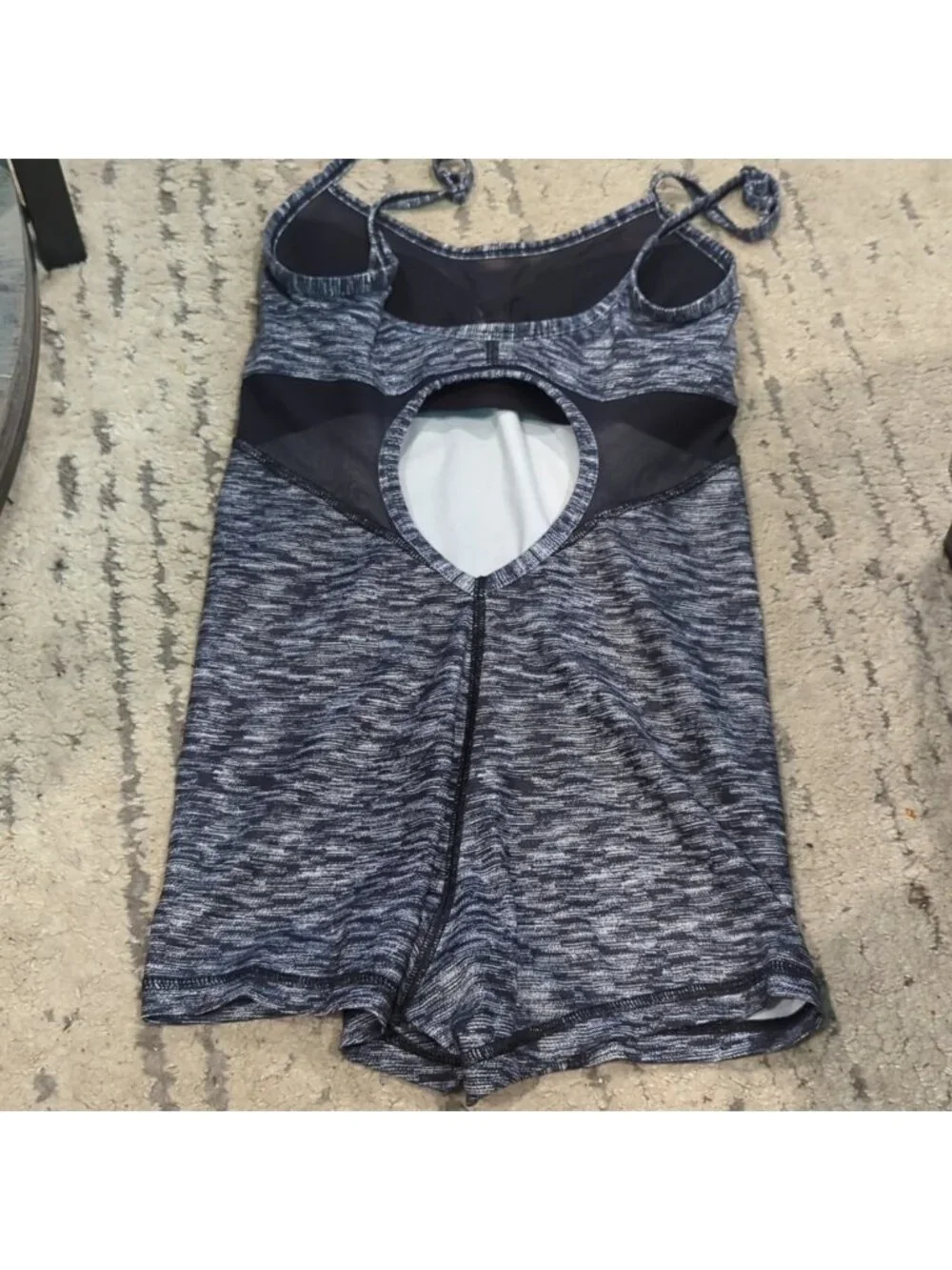 Lululemon Drop It Like It's Hot Leotard Dramatic Static White Black